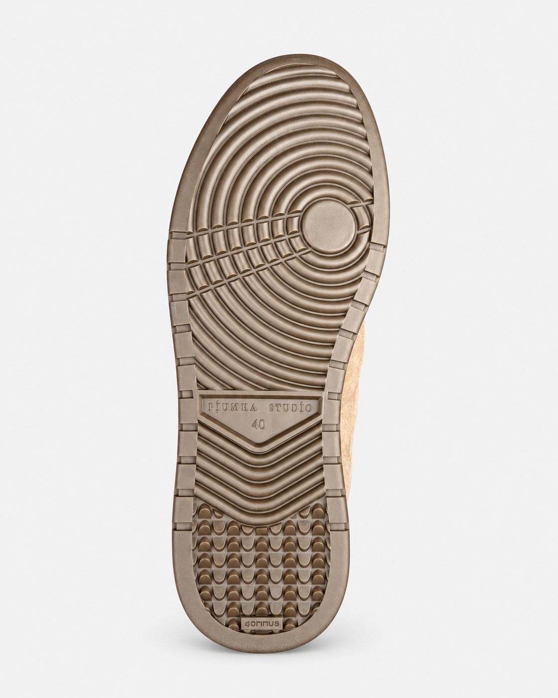 Sneaker Uomo PIUMHA PHU001 Taupe Marrone - Suola in gomma antiscivolo