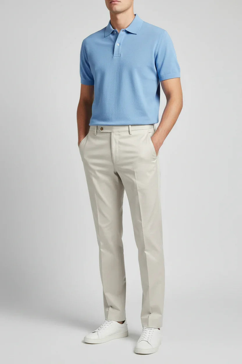 BERWICH MORELLO CRASOSILK CHALK TROUSER TX AMERICA