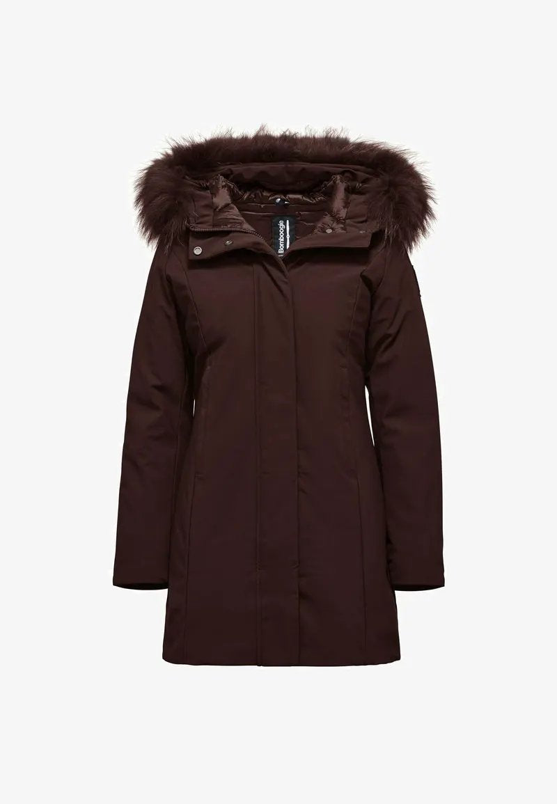 Bomboogie VIENNA JACKET - WINDPROOF SOFTSHELL PARKA - Berry Chocolate