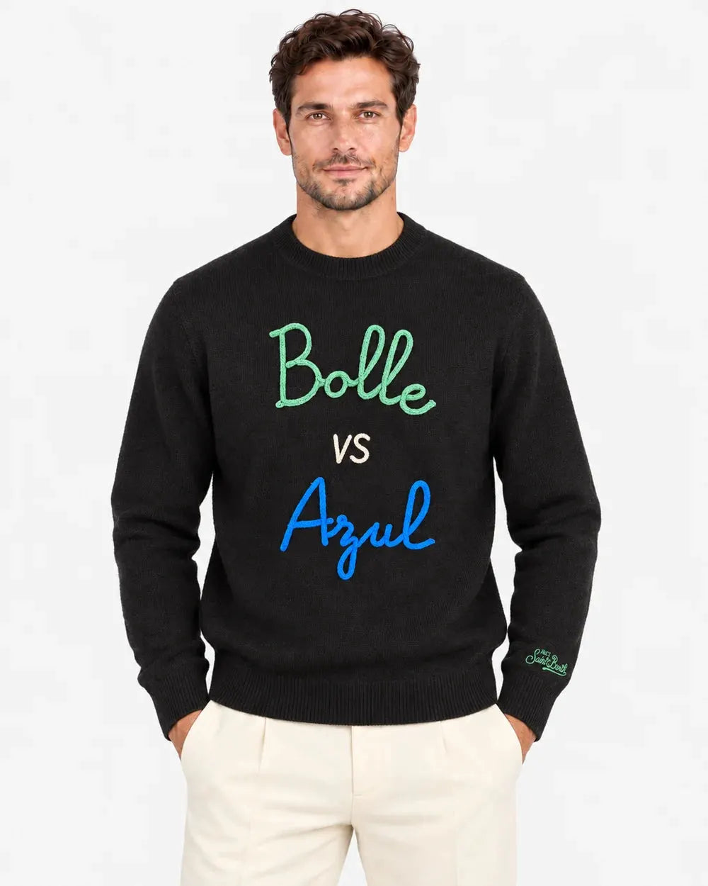 SAINT BARTH HER0001 / 00507M KNIT BOLLE VS AZUL 00 EMB by SAINT BARTH