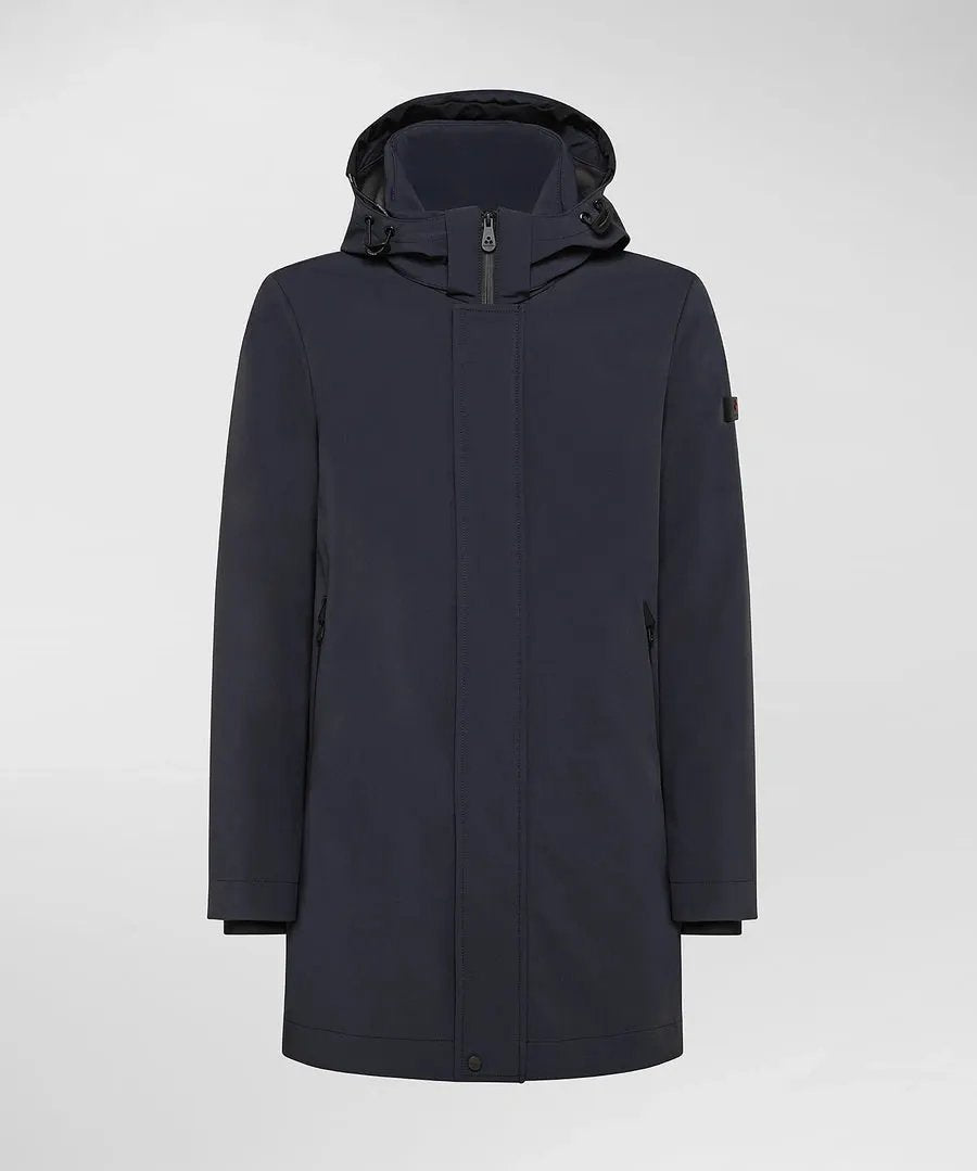 Trench Peuterey Albali KP01 blu tecnico - Vista posteriore