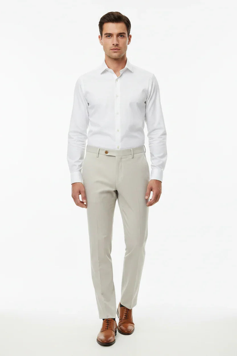 BERWICH MORELLO CRASOSILK CHALK TROUSER TX AMERICA