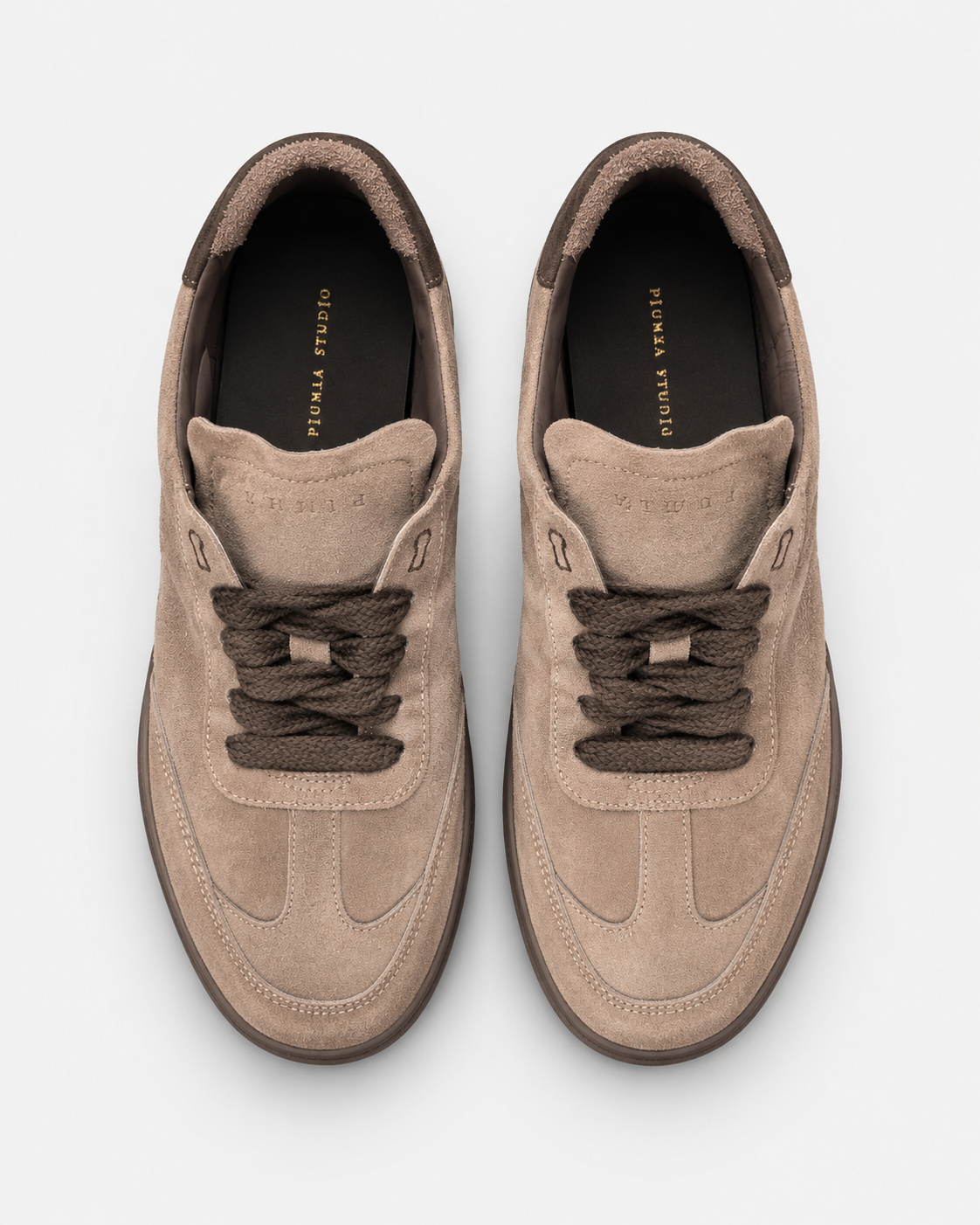 Sneaker Uomo PIUMHA PHU001 Taupe Marrone - Dettaglio laterale interno