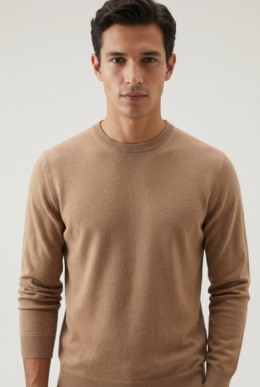 WOOLRICH CFWOKN2091MRUF5111 7446 KNIT GARMENT DYED KNITTED CREWNECK by WOOLRICH