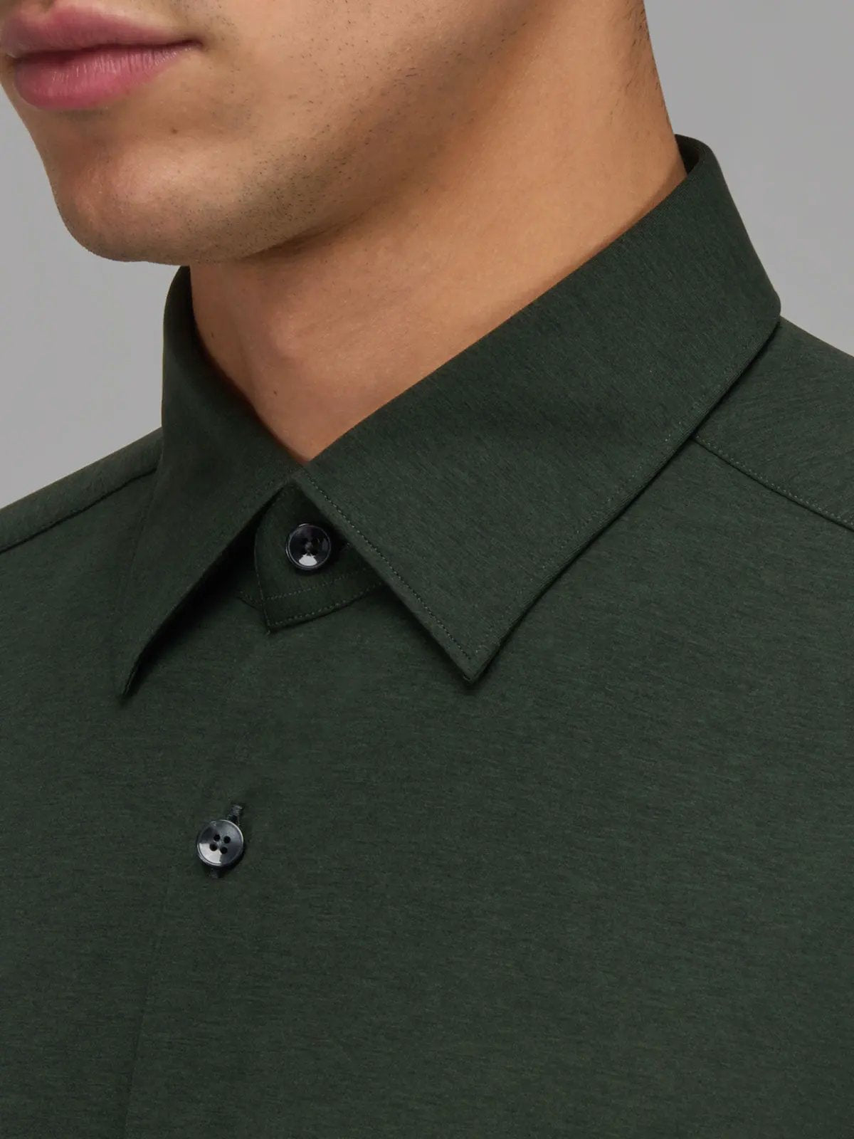 Camicia uomo Xacus Active verde scuro - vista laterale