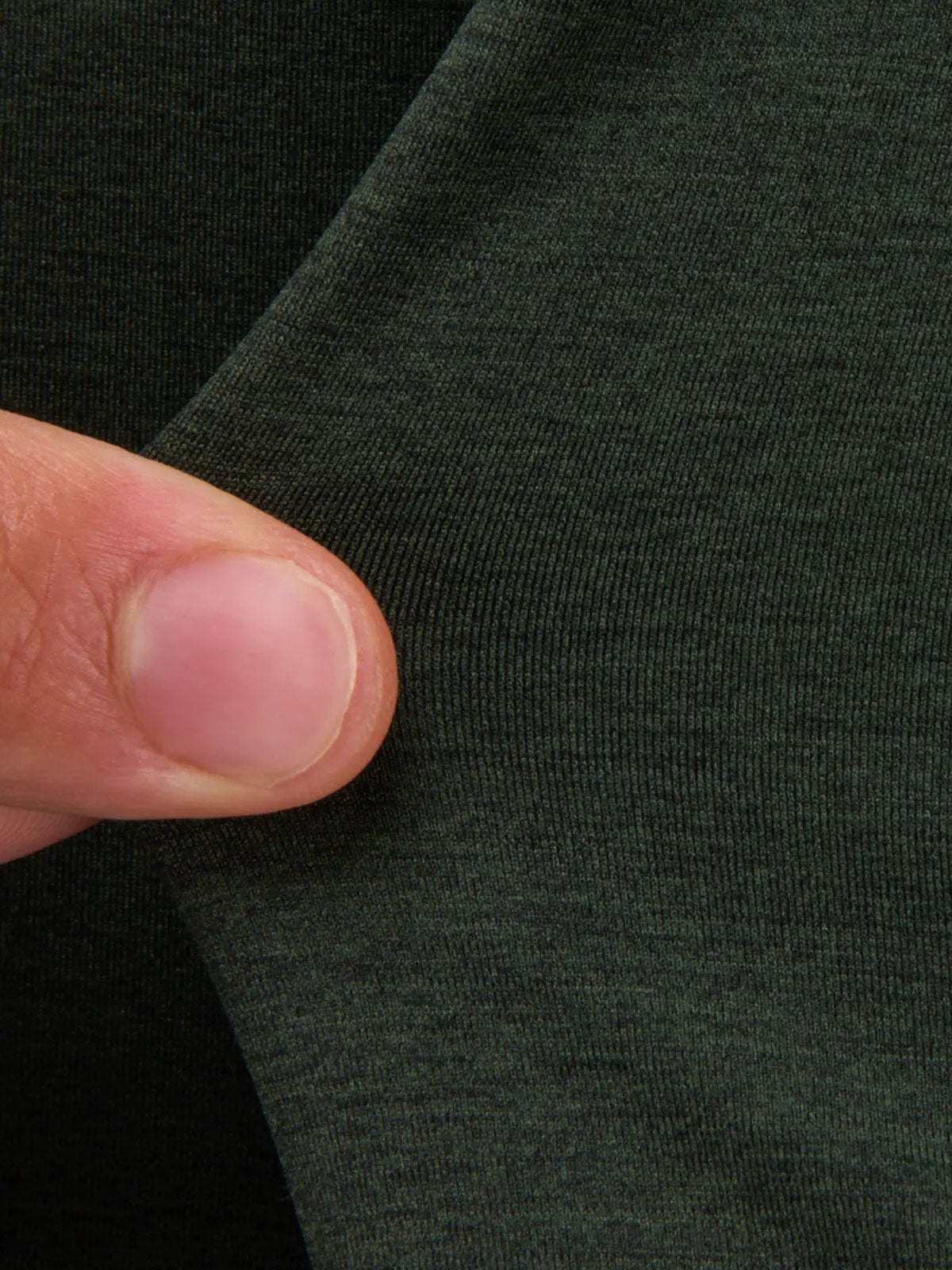 Camicia uomo Xacus Active verde scuro - dettaglio collo