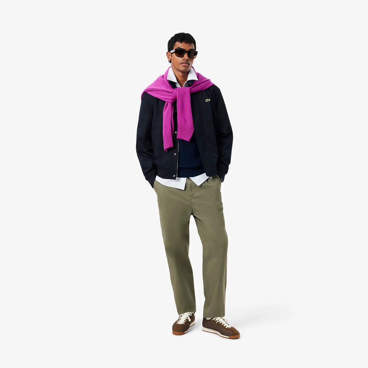 LACOSTE AH9904 166 Polo a maniche lunghe regular fit in maglia by LACOSTE