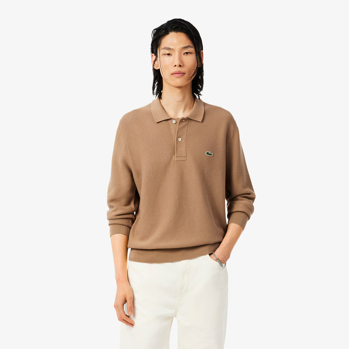 LACOSTE AH9904 SIX  POLO Polo a maniche lunghe regular fit in maglia