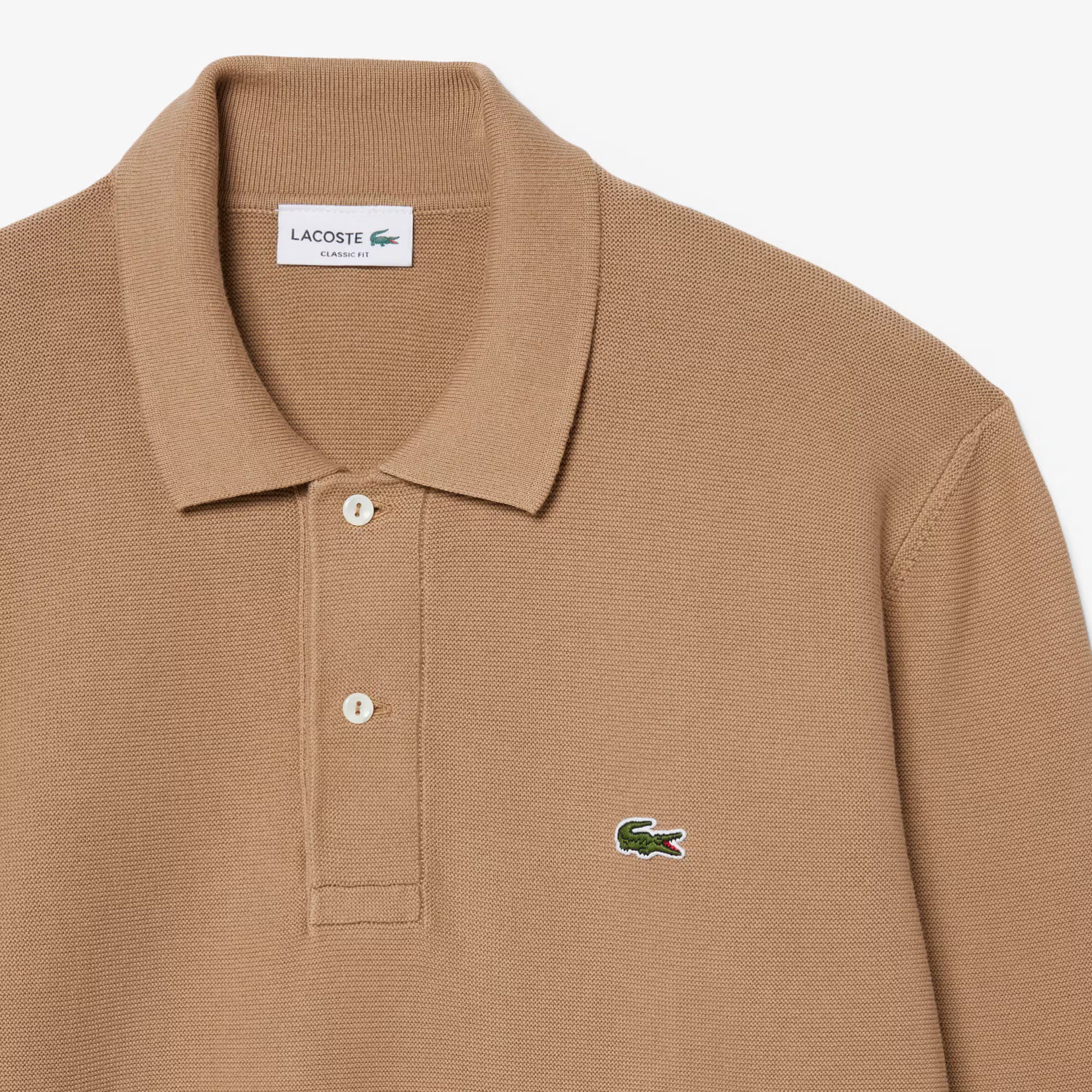 LACOSTE AH9904 SIX POLO Polo à manches longues coupe classique en maille