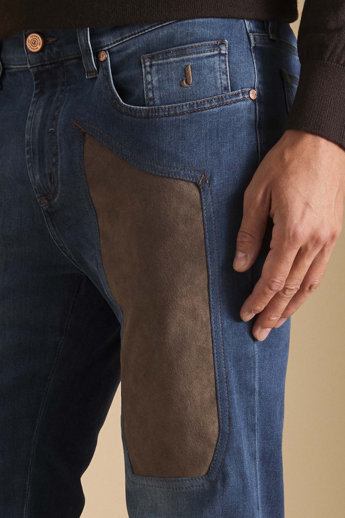 JECKERSON JEANS JOHN 5 TASCHE TOPPA SLIM ALCANTARA