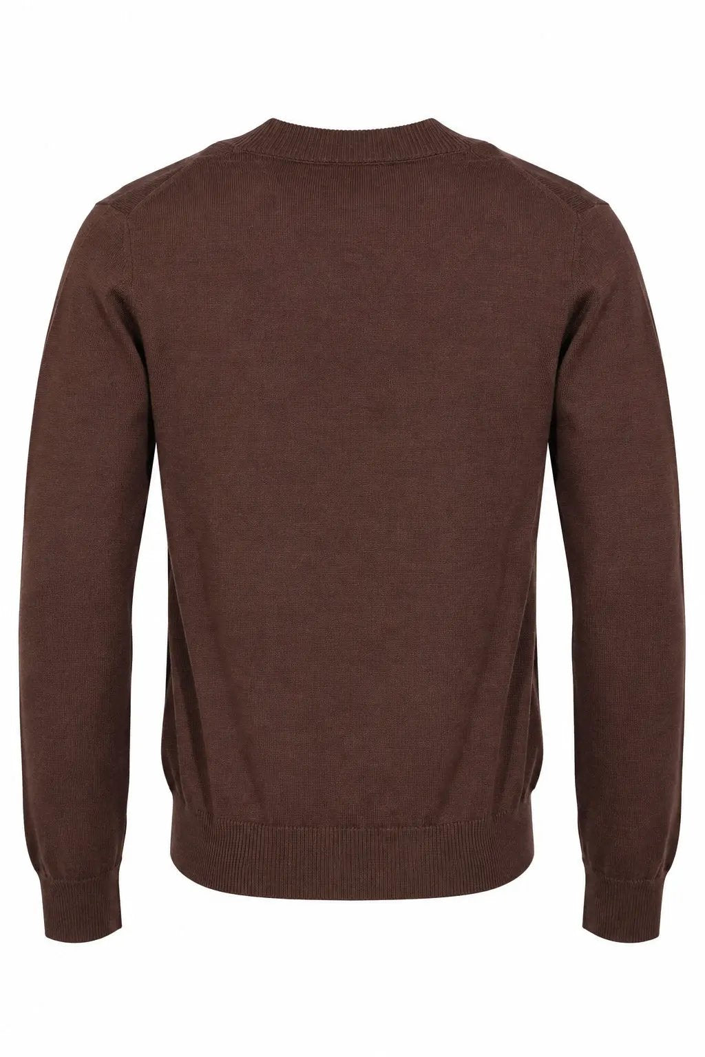 Cardigan Alpha Studio AU7005E in pura lana merino testa di moro - Dettaglio lavorazione