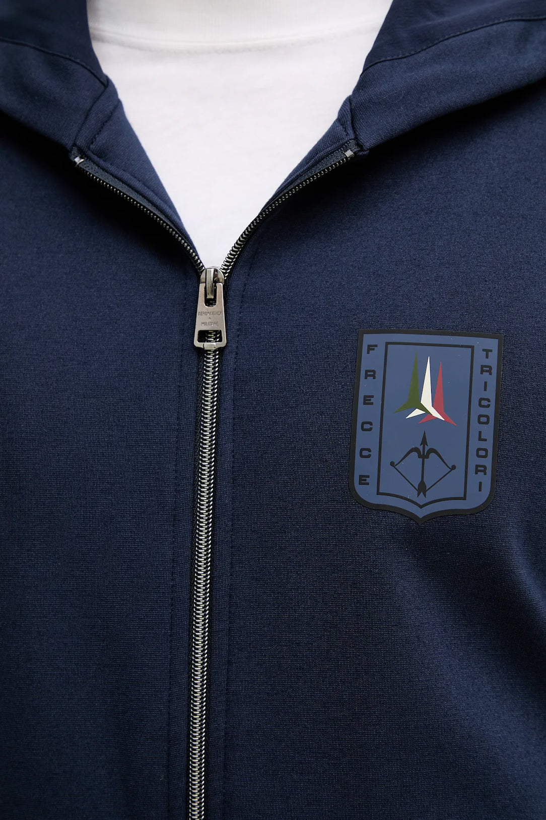 AERONAUTICA MILITARE FE2064UF00667 08184  HOODIE FELPA IN INTERLOCK CON CAPPUCCIO - Atelier Fratelli Carbè