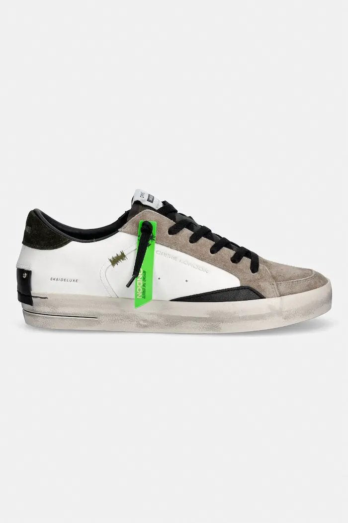 Crime London SK8 DELUXE Sneaker Uomo Bianco Taupe 10105AA9.10 - Dettaglio Posteriore