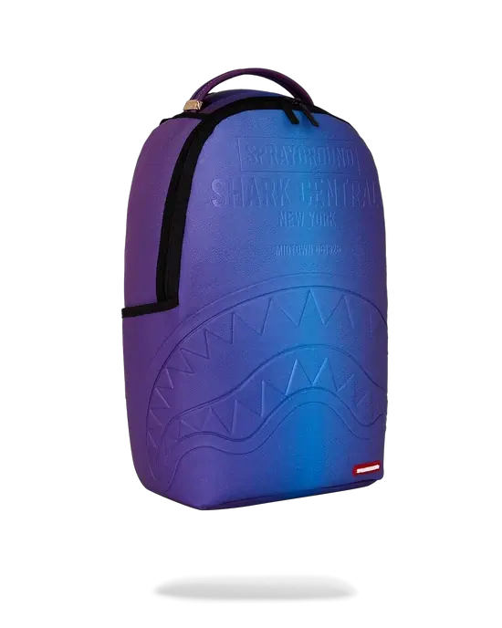 SPRAYGROUND B9627 BACKPACK SHARK CENTRAL EMBOSSED DUSK NYLON by SPRAYGROUND