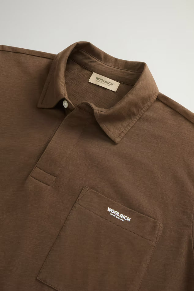 WOOLRICH CFWOPO2004MRUT4061 10026  POLO SLUB LOGO POLO JERSEY