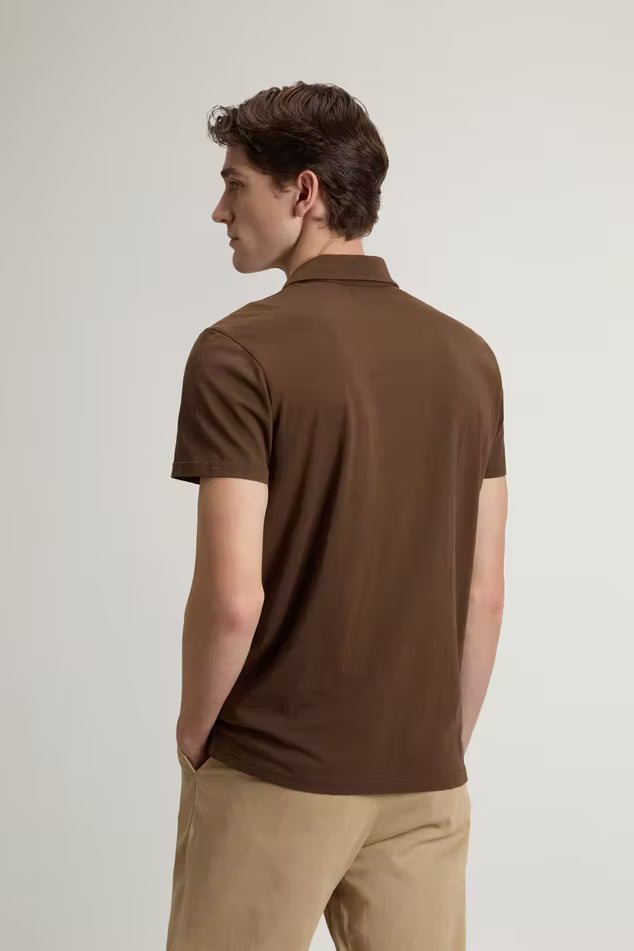 WOOLRICH CFWOPO2004MRUT4061 10026  POLO SLUB LOGO POLO JERSEY