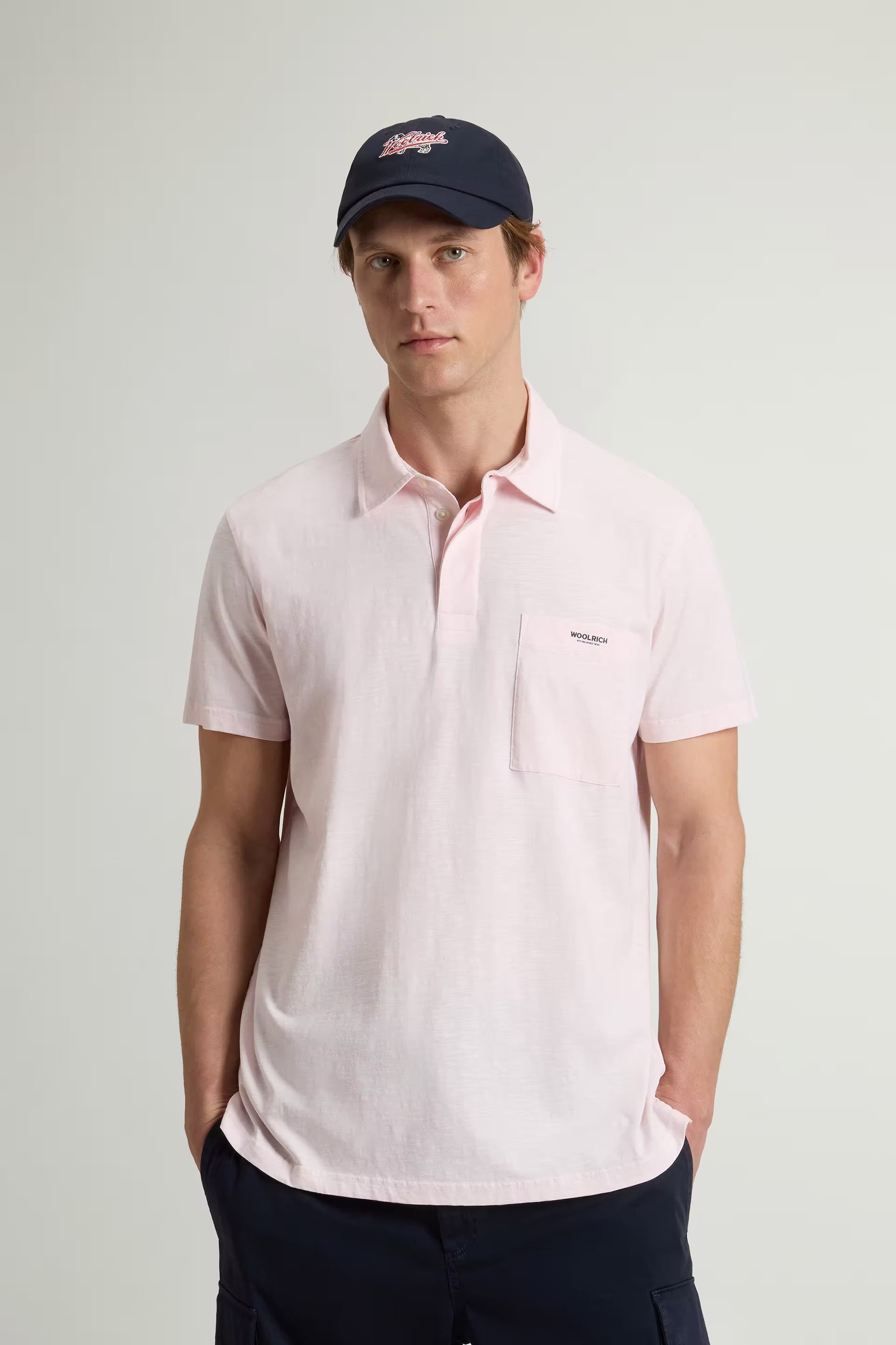 WOOLRICH CFWOPO2004MRUT4061 4316  POLO SLUB LOGO POLO JERSEY
