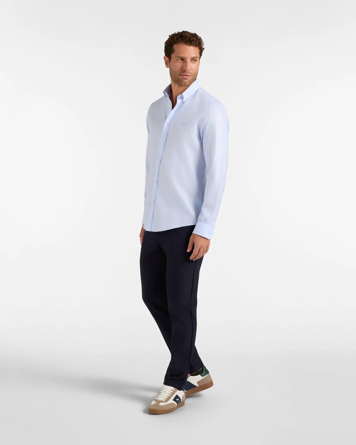 Camicia uomo Harmont&Blaine no-iron colore Sky - Dettaglio polsino