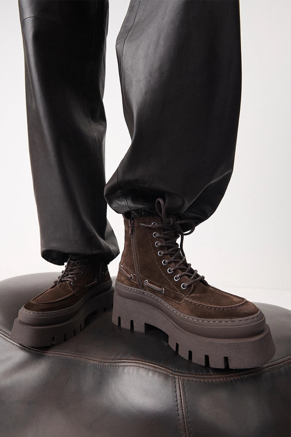 COPENHAGEN CPH697 SUEDE BOOT NABUC CHOCOLATE