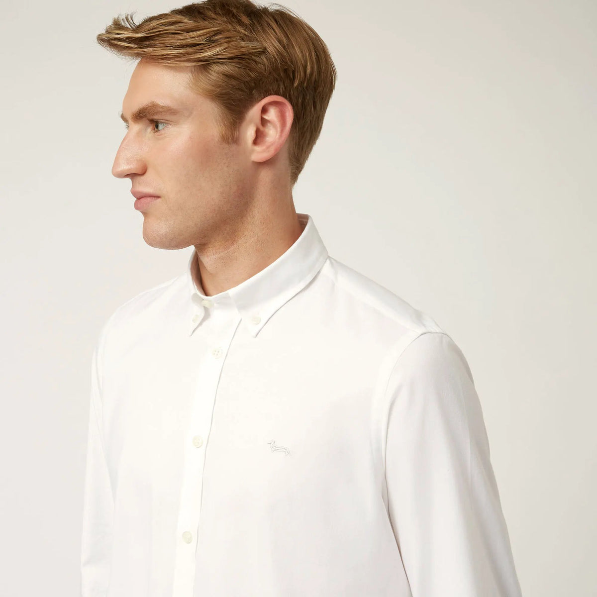 Camicia Oxford Uomo Harmont & Blaine Bianca CRR043011760M - Vista retro