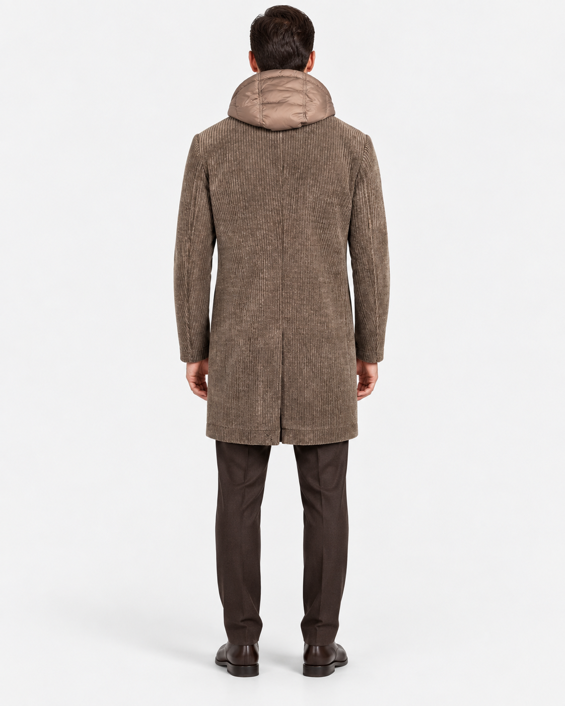 Cappotto DISTRETTO12 Alba CP1316T0499 Brown Moro - Vista posteriore