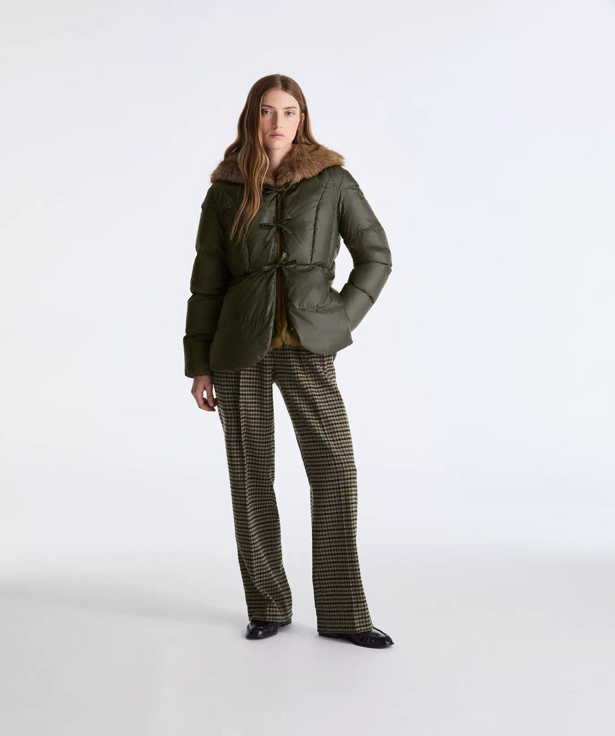 Peuterey Piumino Blouson Vertis MQN EFUR PED5748 Verde Edera - Fronte