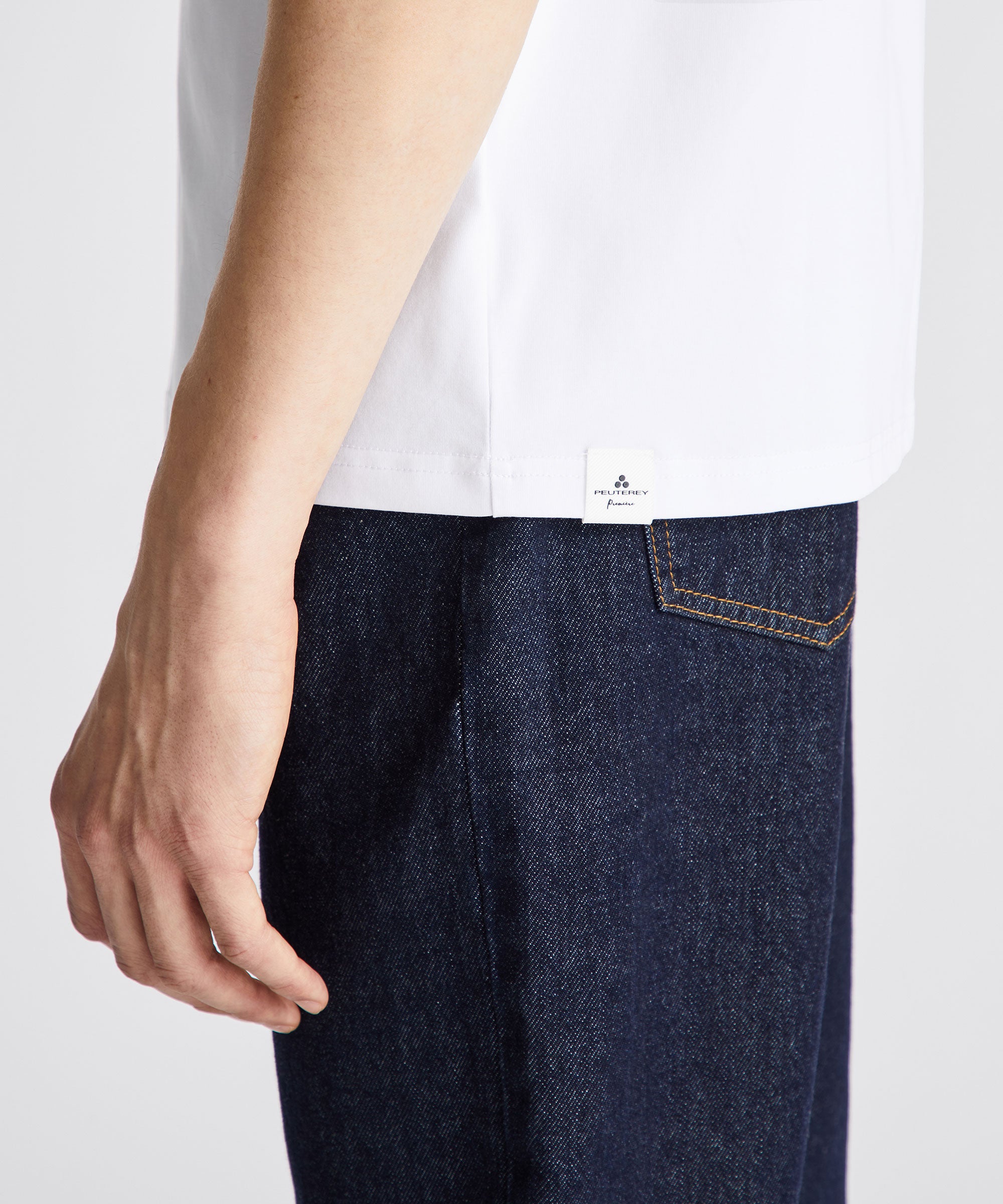 Peuterey Perran T-Shirt Basic Uomo Cotone Premium Bianco