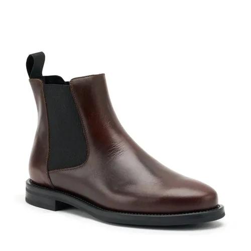 FRAU A98N3 Stivaletto Beatles Pelle Coffee - Vista laterale marrone