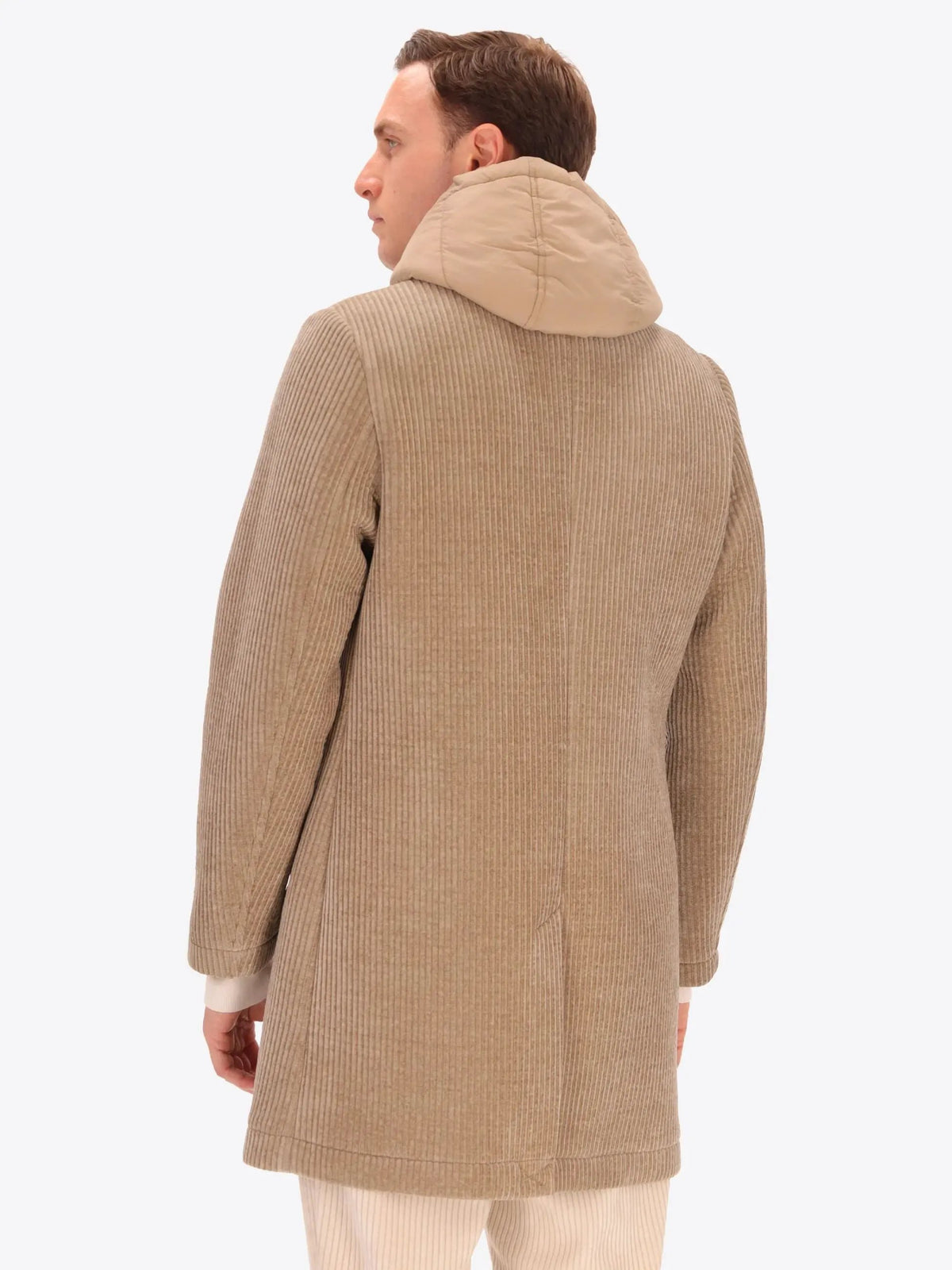 Cappotto DISTRETTO12 Alba CP1316T0499 Cacha sabbia - Vista posteriore