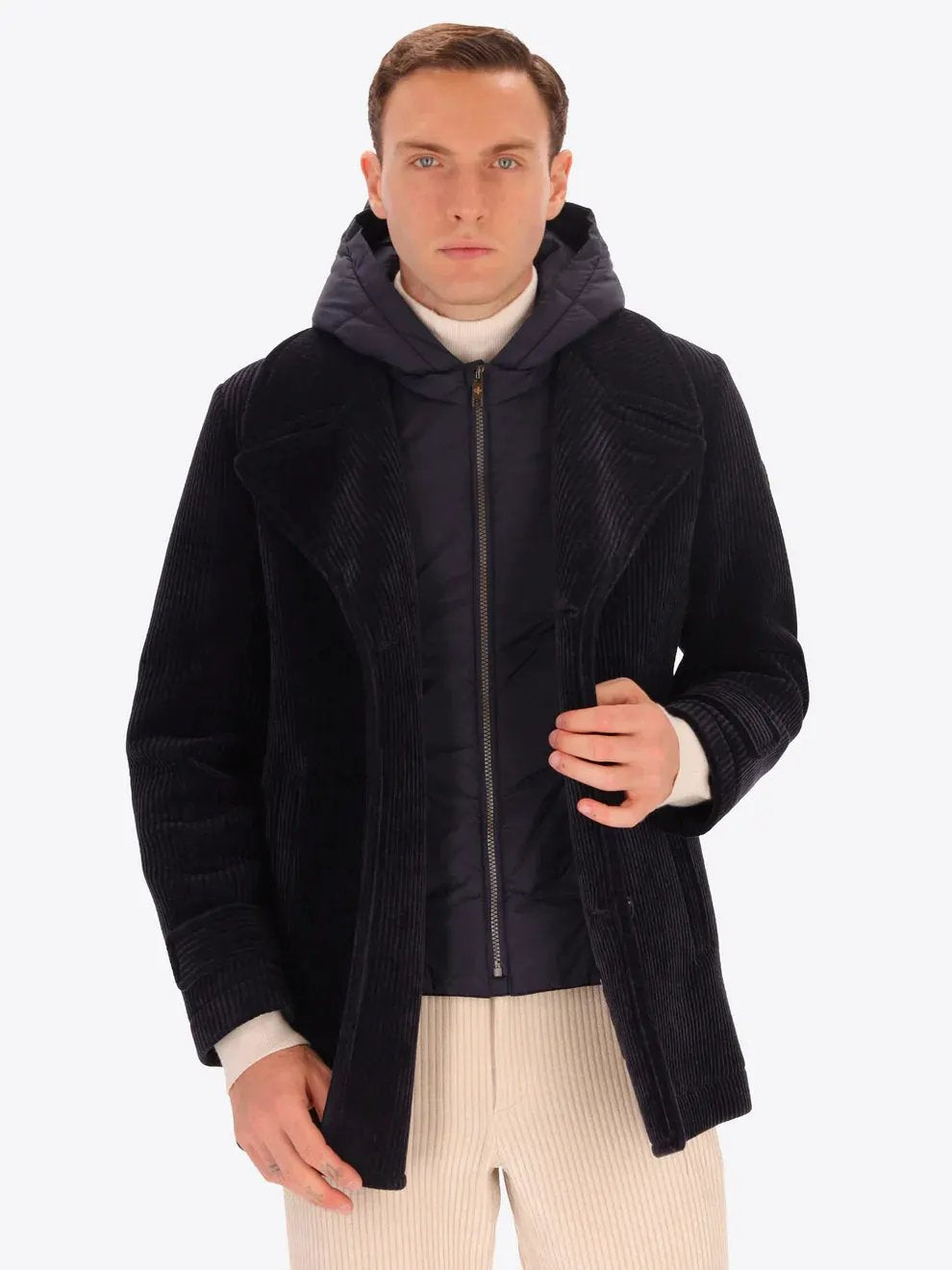 Distretto12 Peacoat Alba GB1510 T0499 Blu Navy - Vista Frontale Aperto