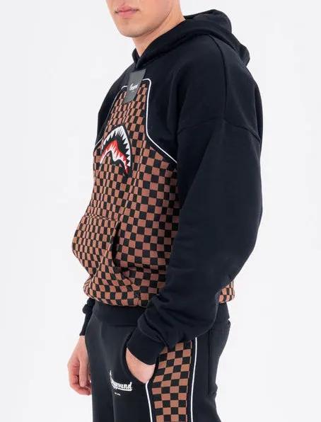 Felpa con cappuccio Sprayground SP933G Checkered Contrast Comfy - Vista laterale