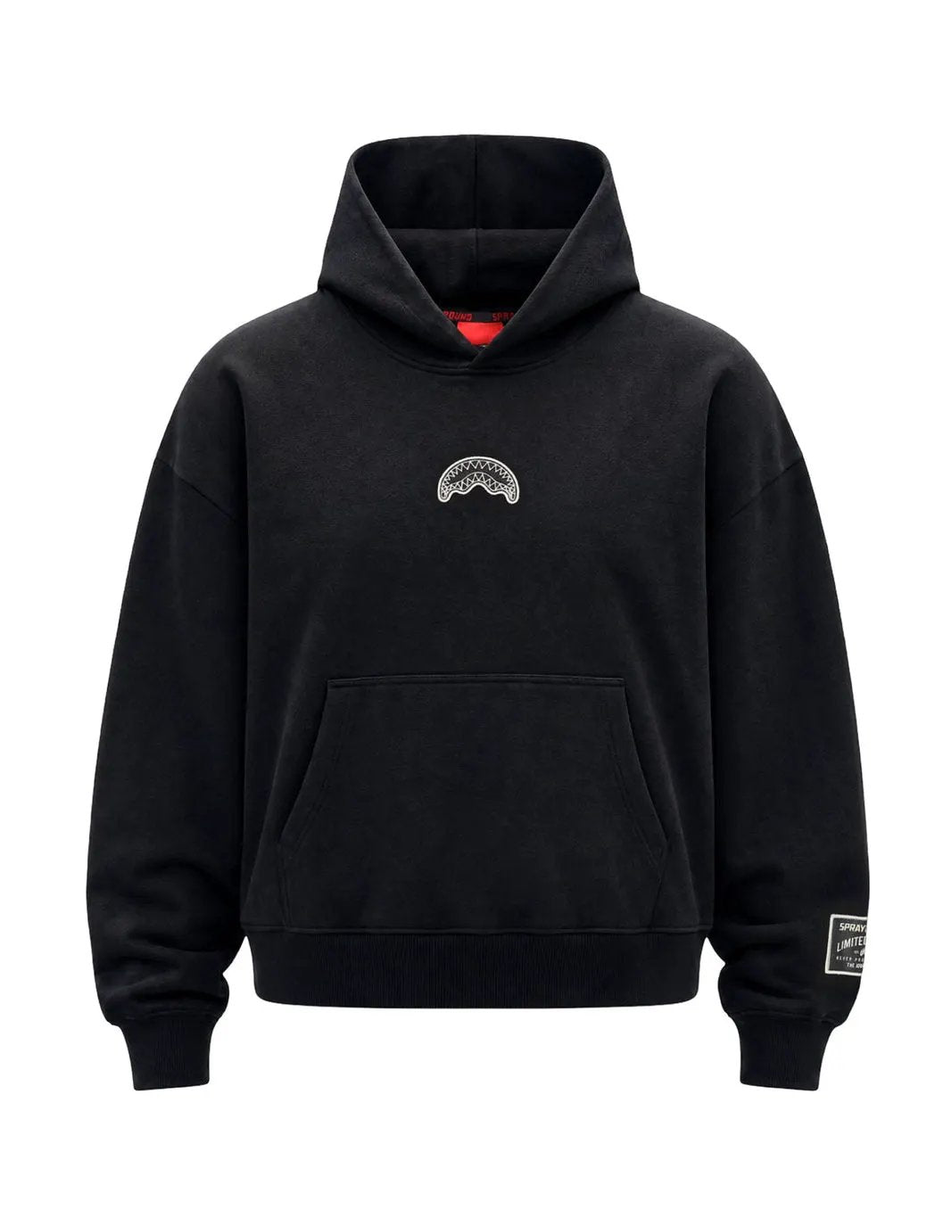 Sprayground felpa Pure Regular Hoodie SP965GBLK Nero - Vista frontale