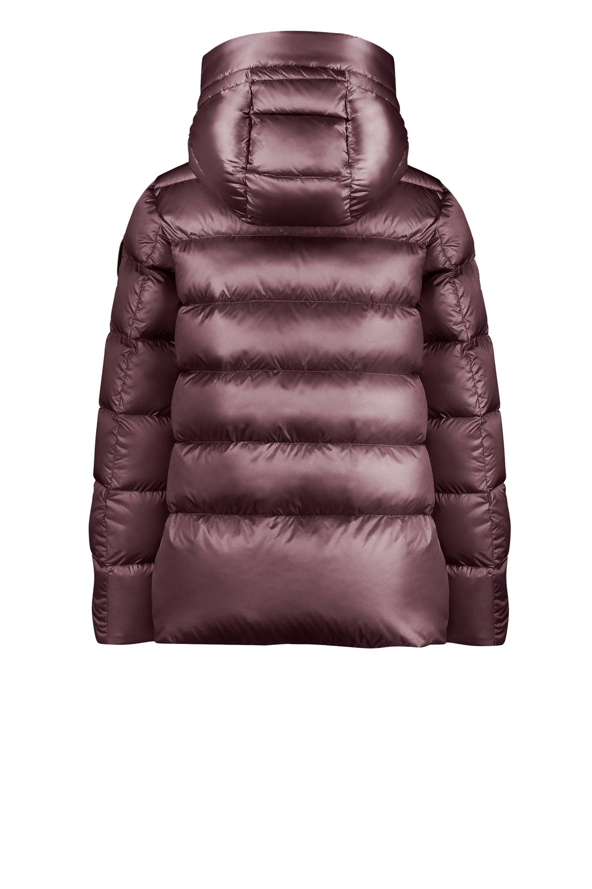 Piumino donna Bomboogie Rome Jacket Berry Chocolate 481 - Dettaglio taglio e silhouette svasata