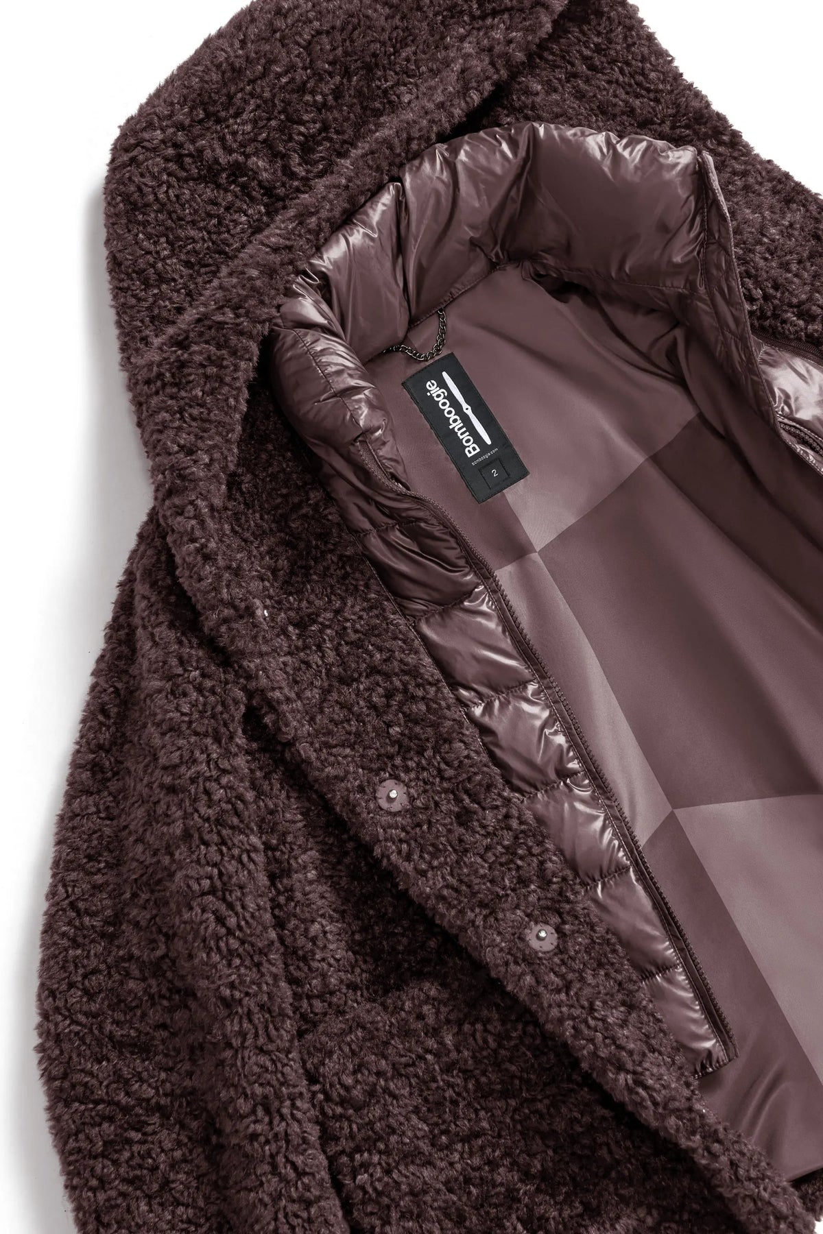 Bomboogie St. Moritz Overcoat GW9191TSFC6 481 Berry Chocolate - Vista posteriore