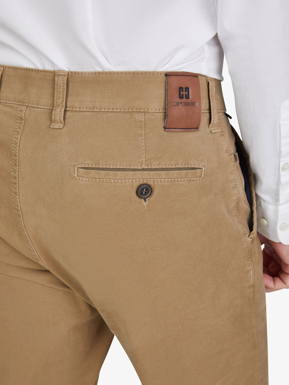 Pantaloni Club of Comfort Garvey 8070 - Dettaglio posteriore e safety-pocket, finiture