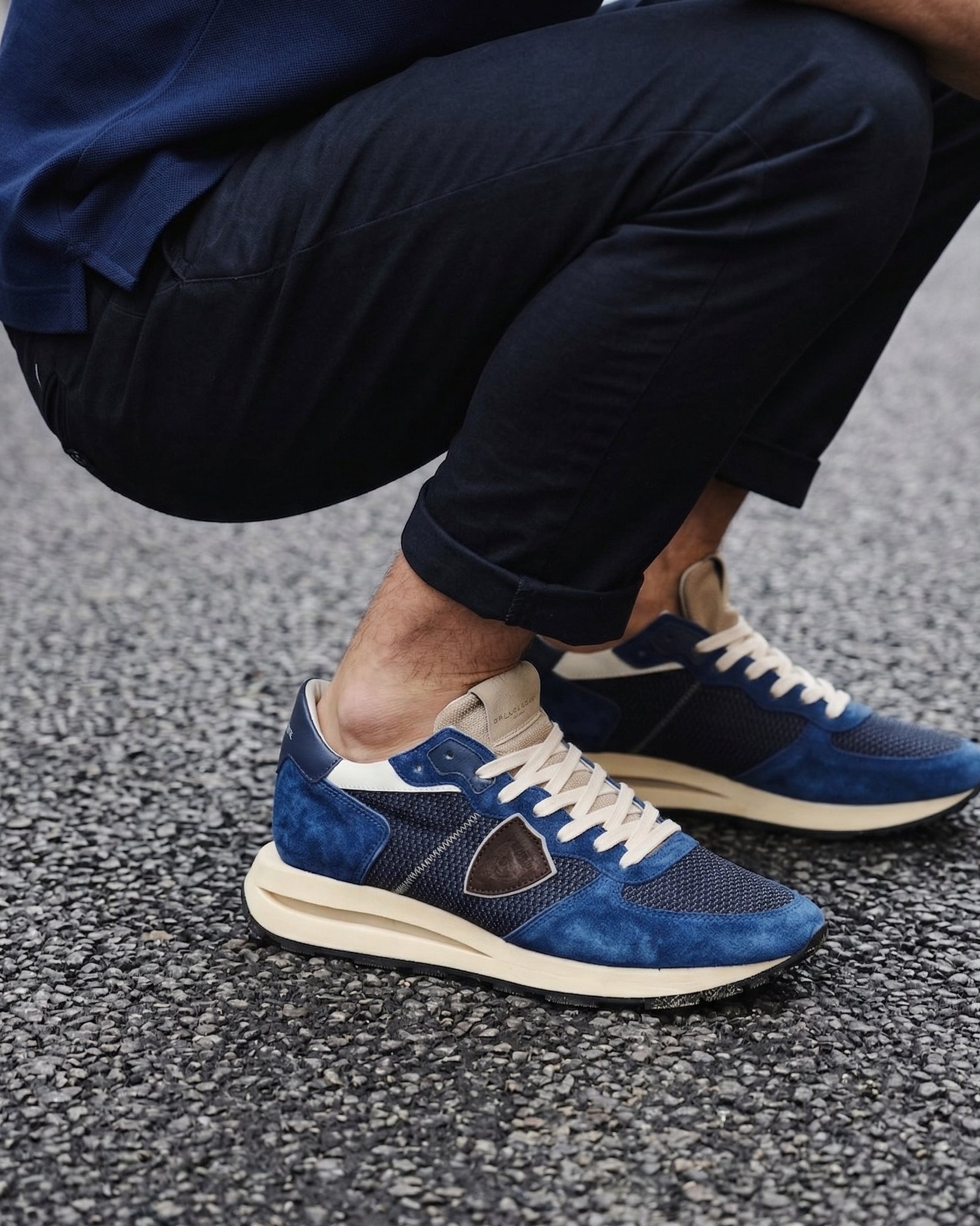 Scarpe sneaker Philippe Model TKLU WT04 Tropez Haute Uomo con design moderno e dettagli eleganti, immagine frontale mostra i dettagli del modello.