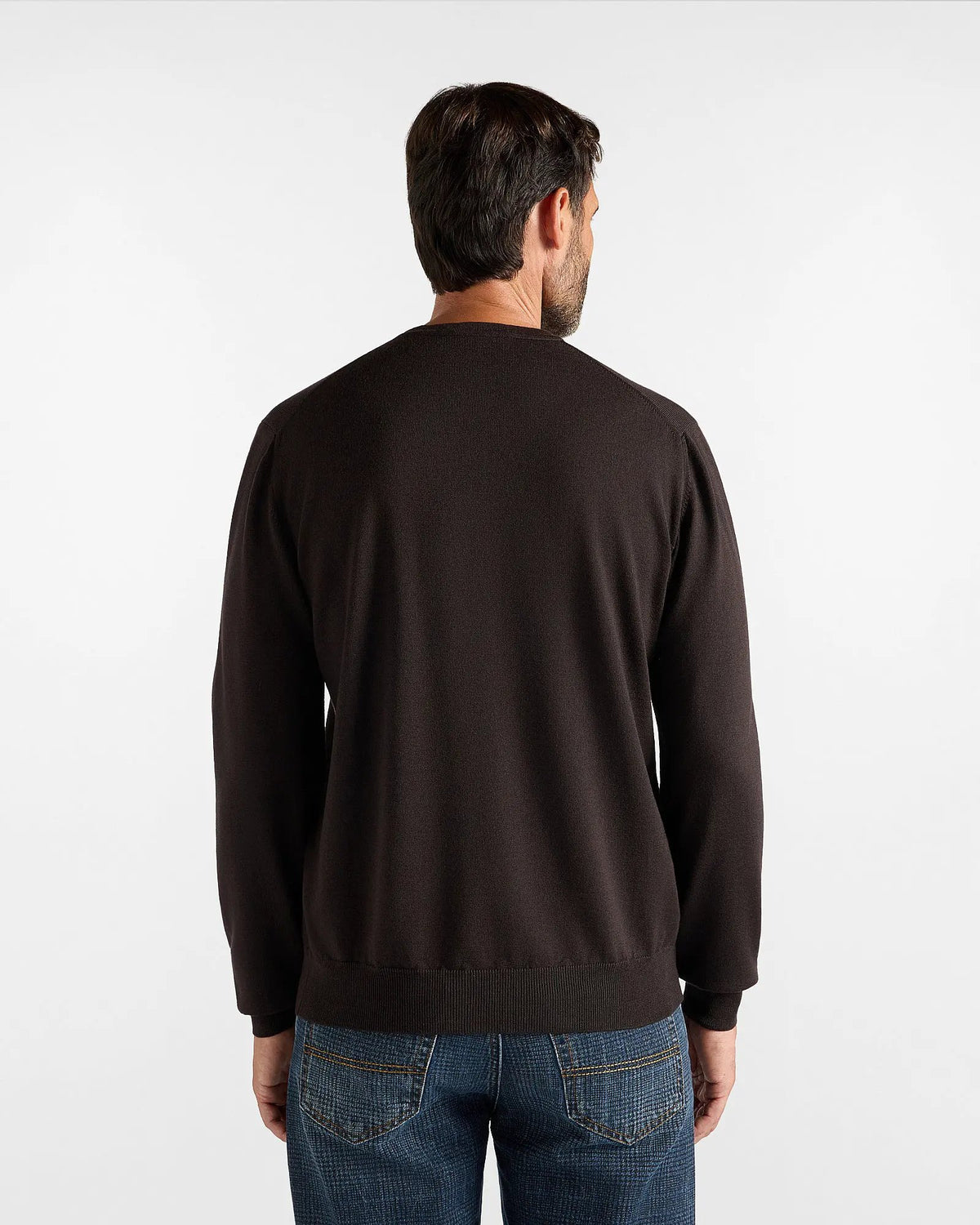 Maglione Paricollo Merino Harmont & Blaine Bacca - Dettaglio Logo