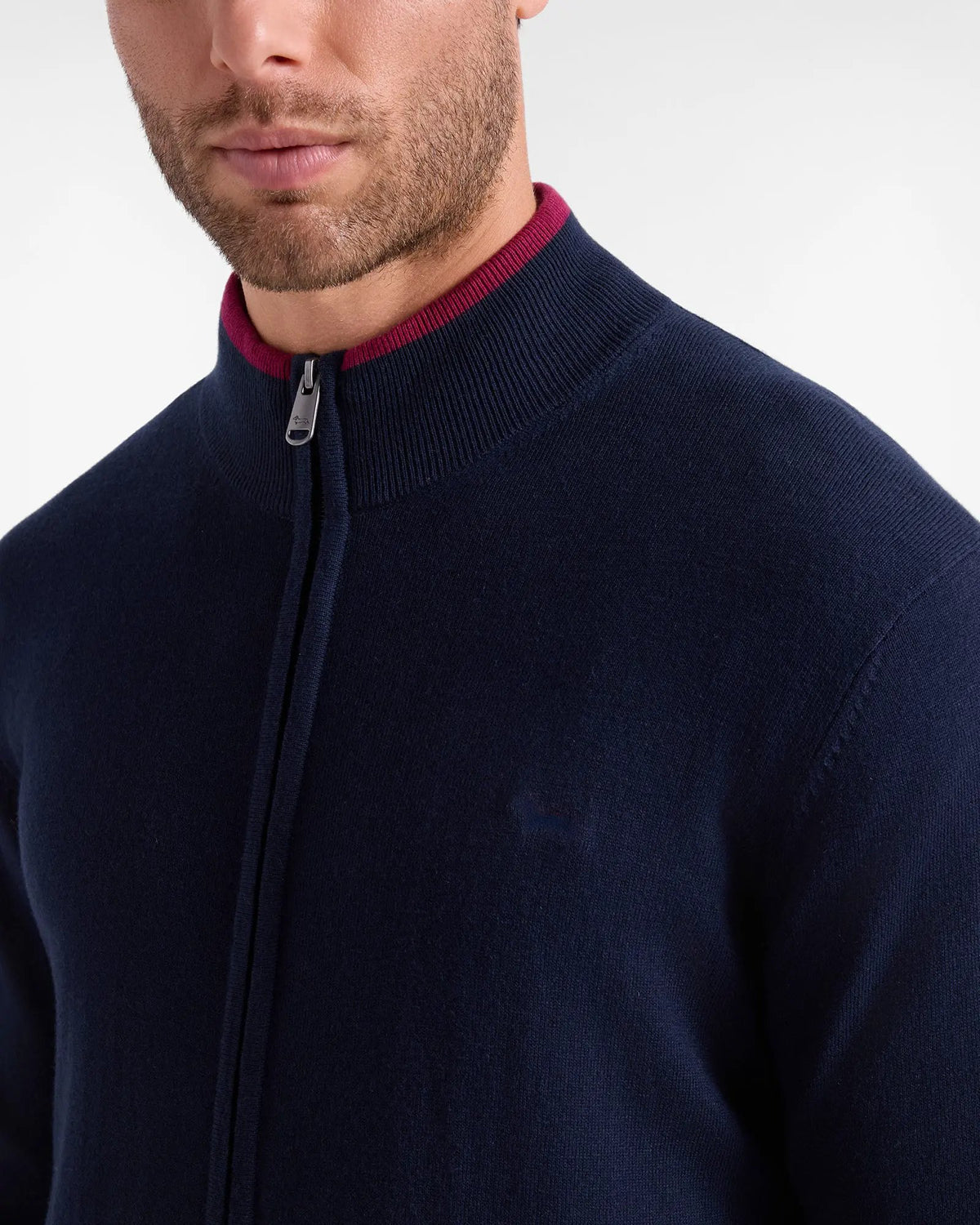 Harmont & Blaine Cardigan Full Zip HRR917030788 801 Blu Navy - Vista posteriore