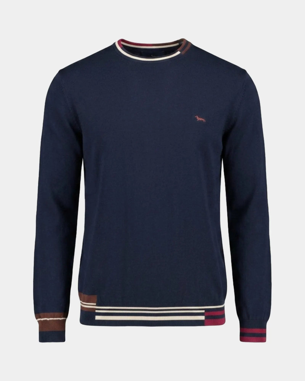 Maglia paricollo Harmont & Blaine HRR918030788 801 Blu Navy - Indossato