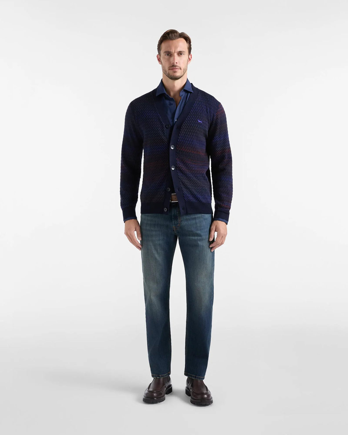 Cardigan Harmont & Blaine HRR963030277 801 Dettaglio Bottoni e Lavorazione