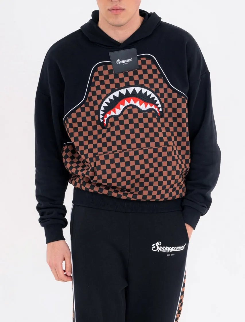 Felpa con cappuccio Sprayground SP933G Checkered Contrast Comfy - Vista frontale