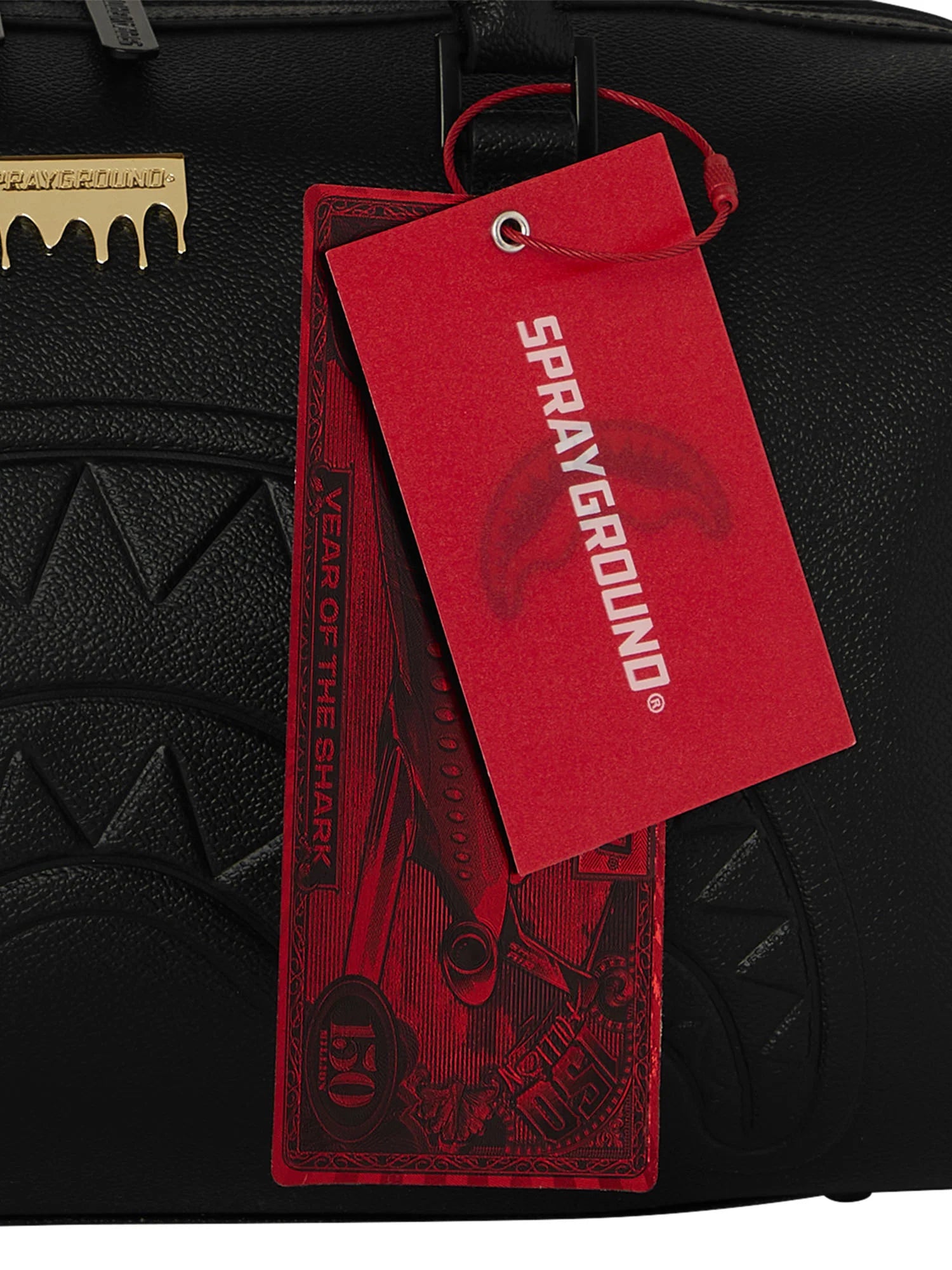 SPRAYGROUND D9041  HAND BAG GOLD BRICK LUXE MINI DUFFLE