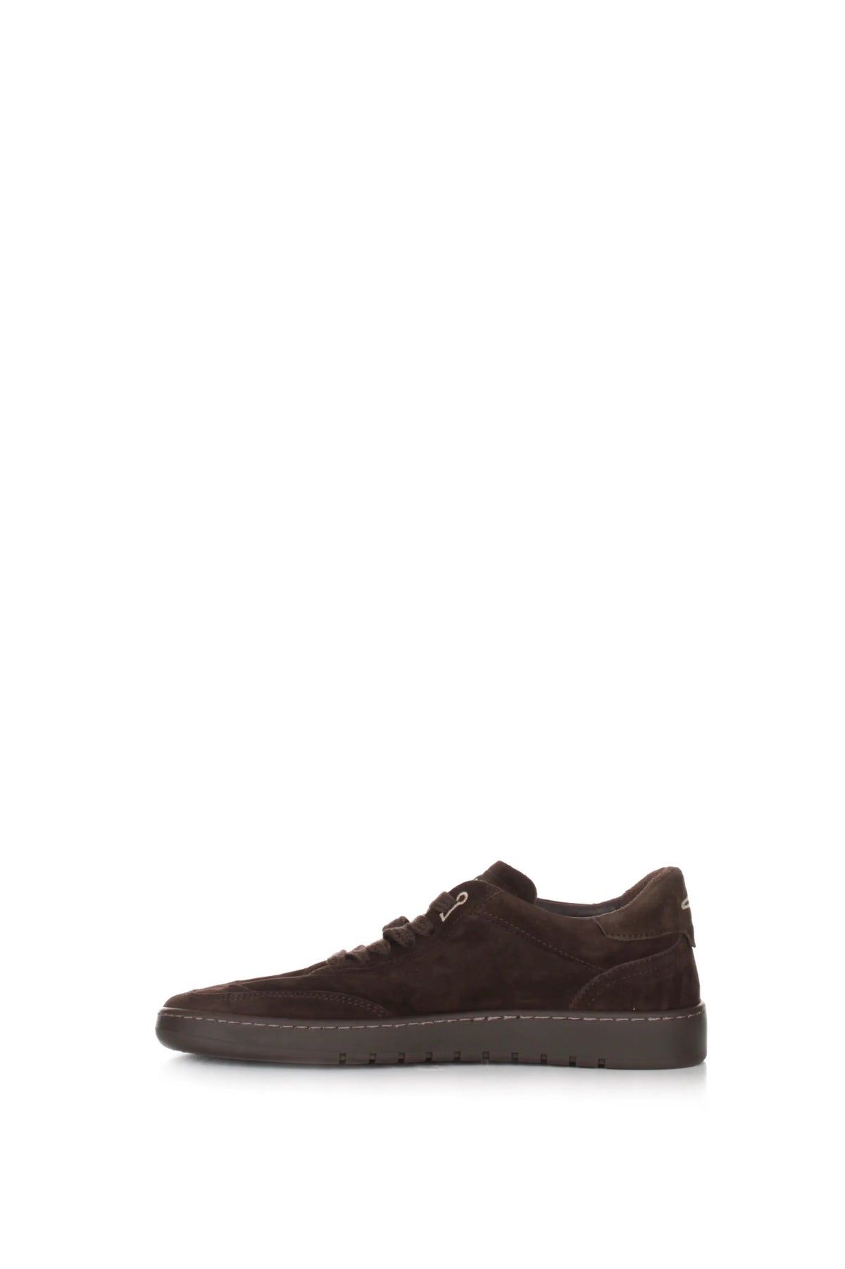 PIUMHA Sneaker Uomo Suede Marrone Scuro PHU021_561_M - Dettaglio Suola e Tomaia