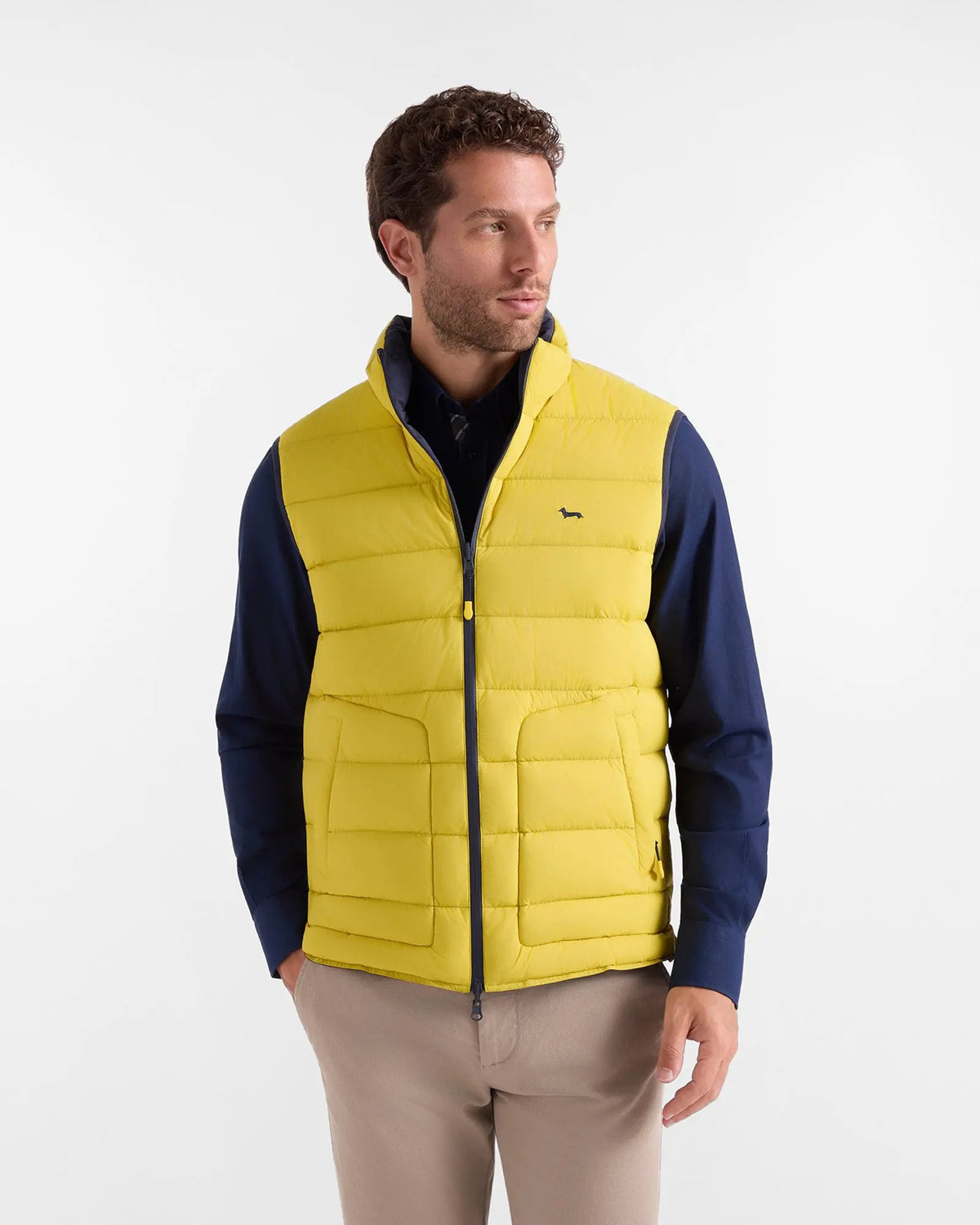 Harmont & Blaine Gilet Uomo Reversibile in Ripstop Nilo 639 - Vista frontale