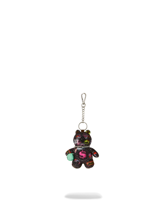 SPRAYGROUND K9595  KEYCHAIN GLOBAL MOGUL CYBER PUNK BEAR