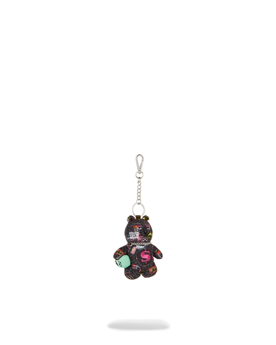 SPRAYGROUND K9595  KEYCHAIN GLOBAL MOGUL CYBER PUNK BEAR