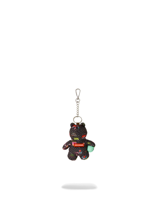 SPRAYGROUND K9595  KEYCHAIN GLOBAL MOGUL CYBER PUNK BEAR