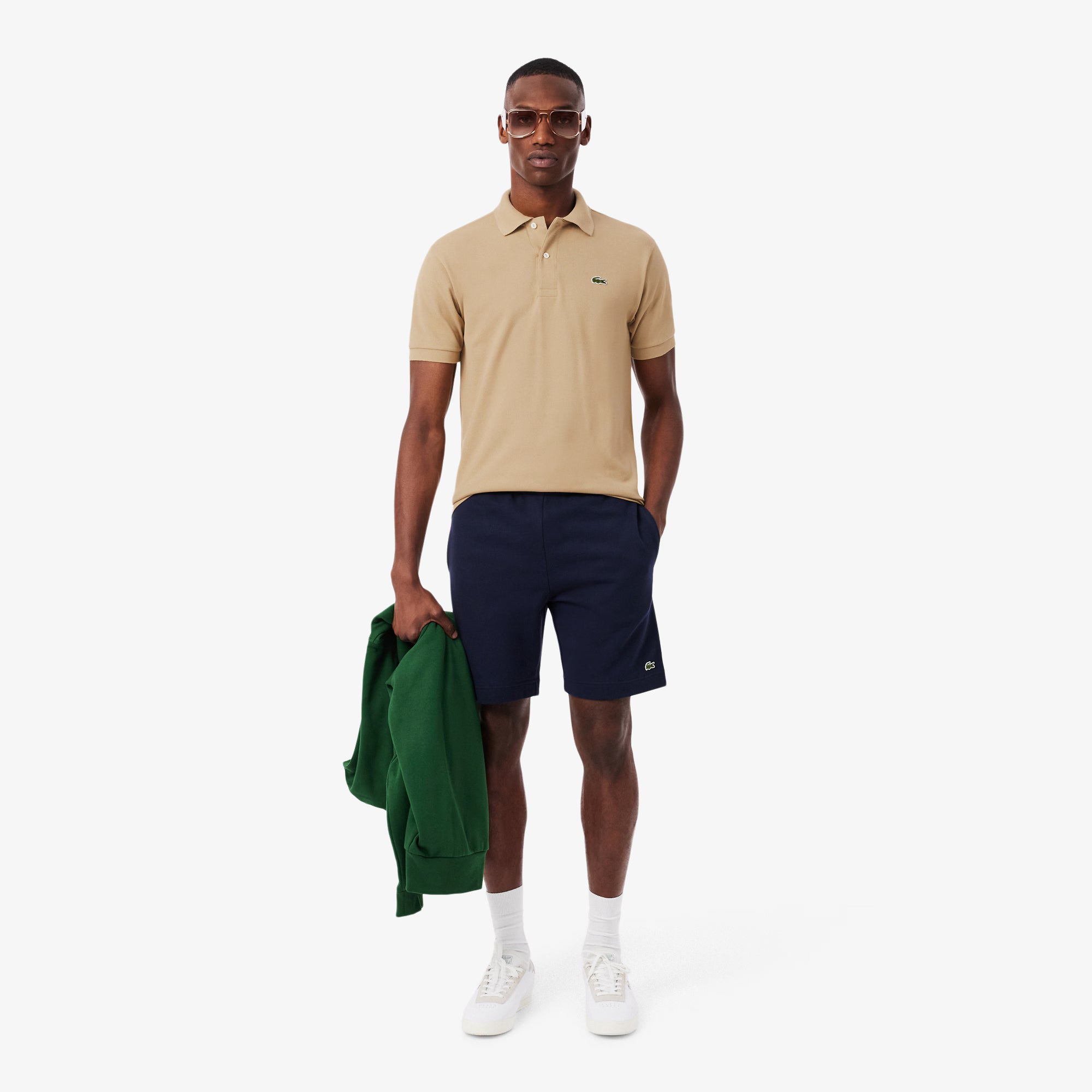 Maglietta polo LACOSTE L1212 02S classica, tessuto morbido, dettaglio logo sul petto, colore blu, stile elegante e sportivo