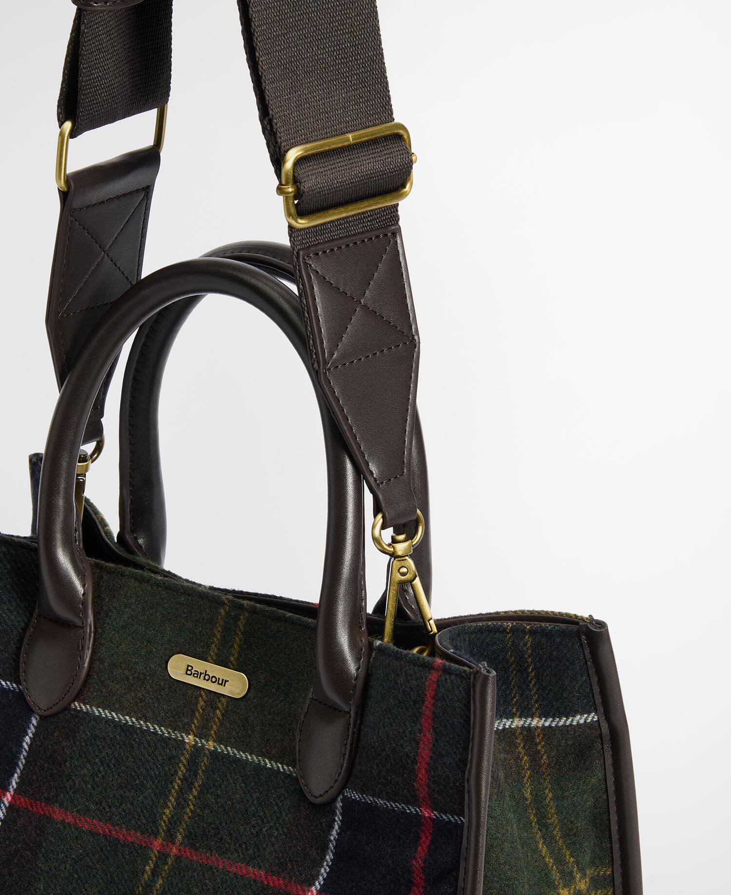 BARBOUR LBA0423 OL91  TOTE TURBERRY TARTAN TOTE