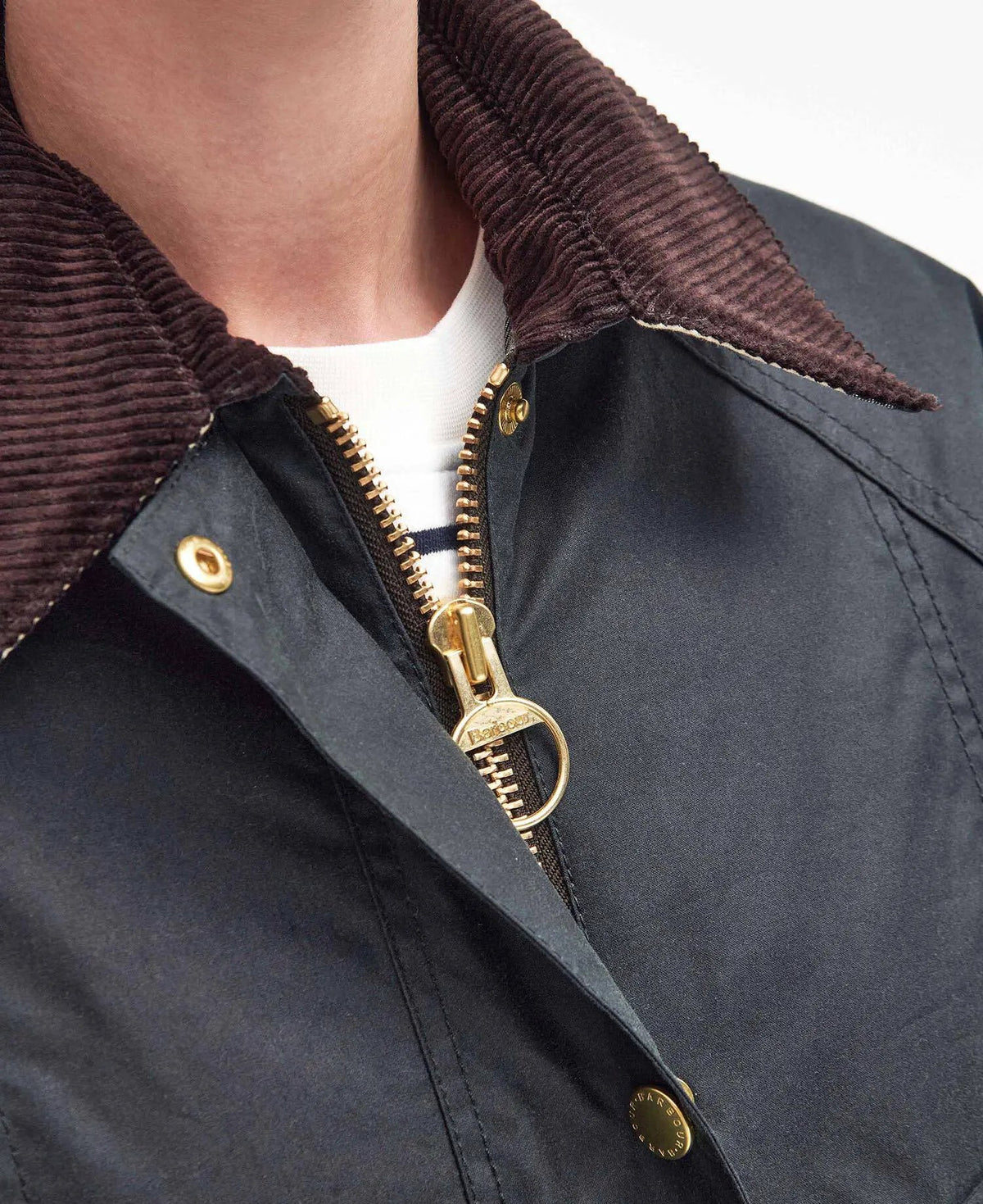 Barbour Modern Beadnell Waxed Jacket LWX1402 SG51 - dettaglio fodera interna tartan (Ancient)